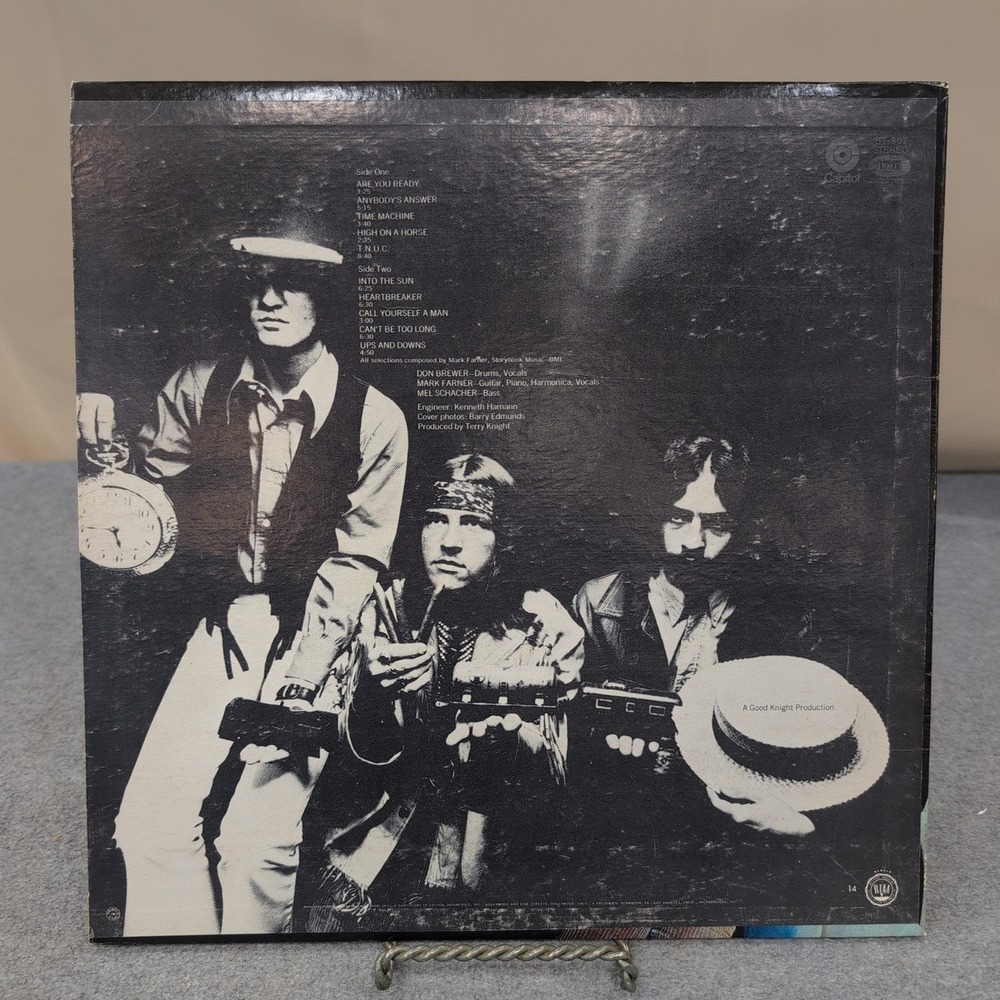 Grand Funk Railroad On Time Vinyl LP‎ Record Capitol ST-307 1969 Hard Rock VG - Picture 2 of 4